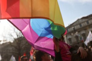FILE PHOTO: Protest after Italian government tells Milan to stop registering same-sex couples' children