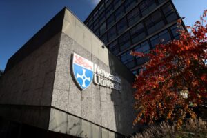 FILE PHOTO: A general view of Newcastle University in Newcastle